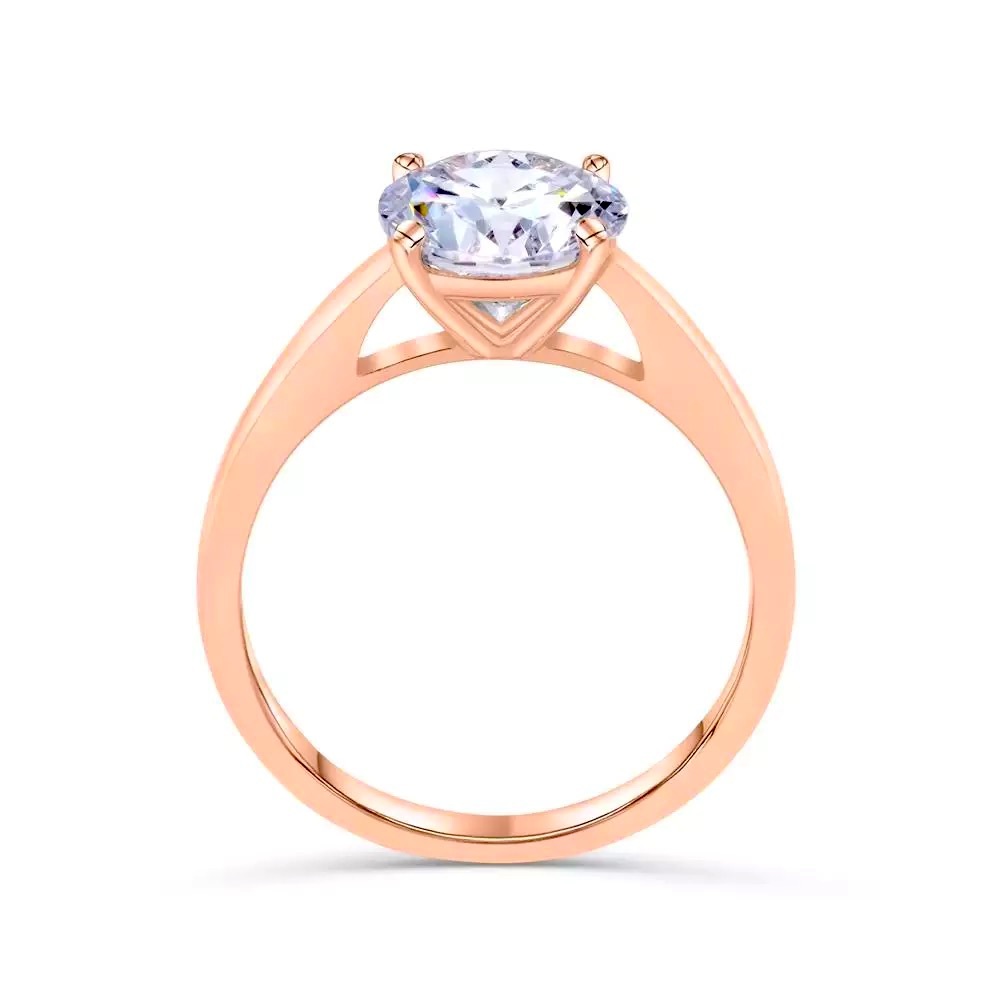 925 sterling Rose ring zirconia wedding ring style